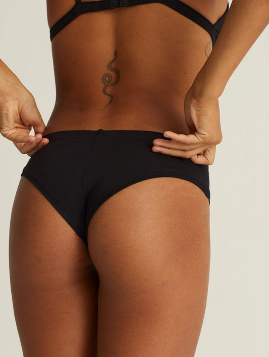 BASE- black, Brazilian cut undies