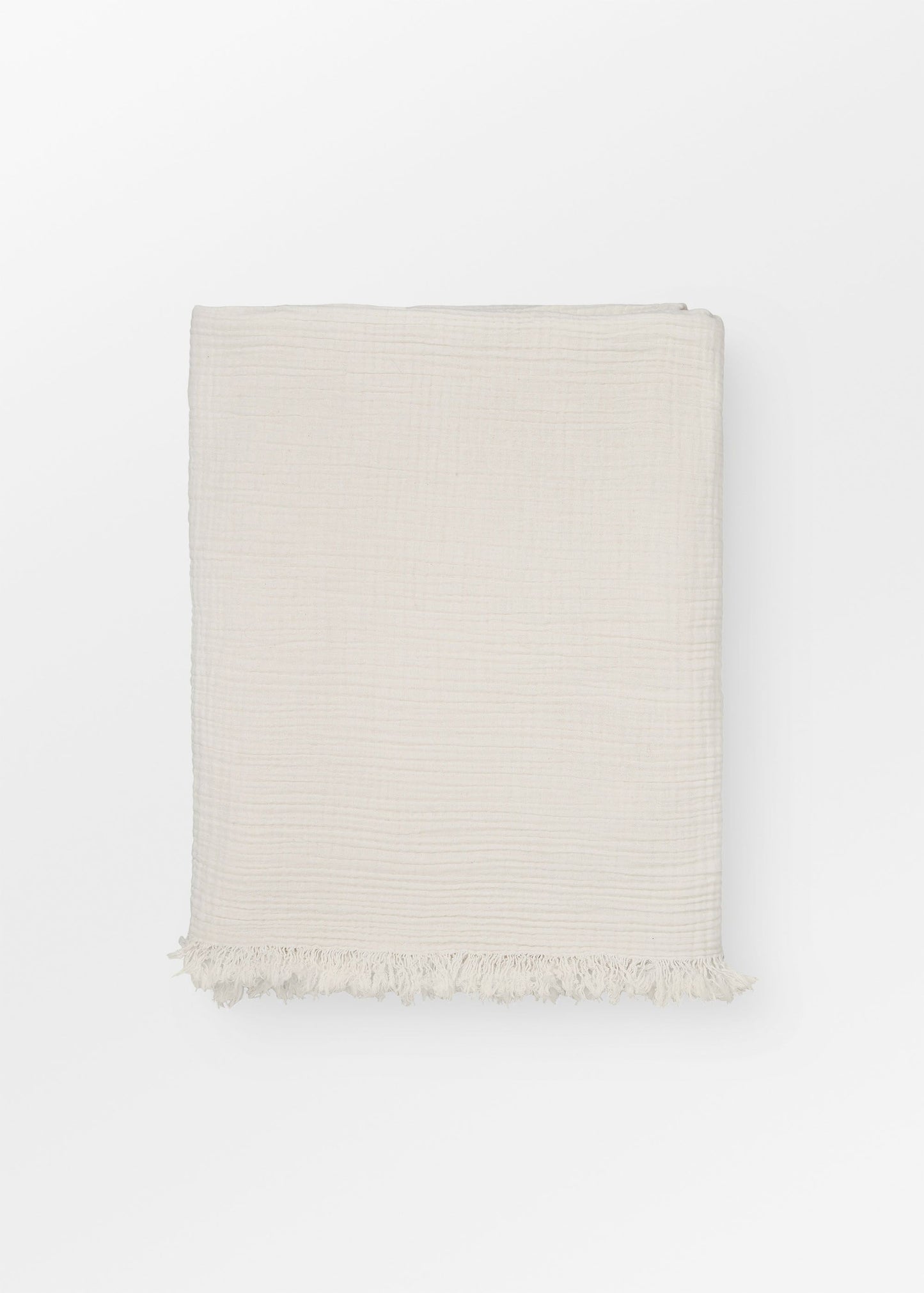 Aiayu "Cotton throw" 150x200 Pure Ecru