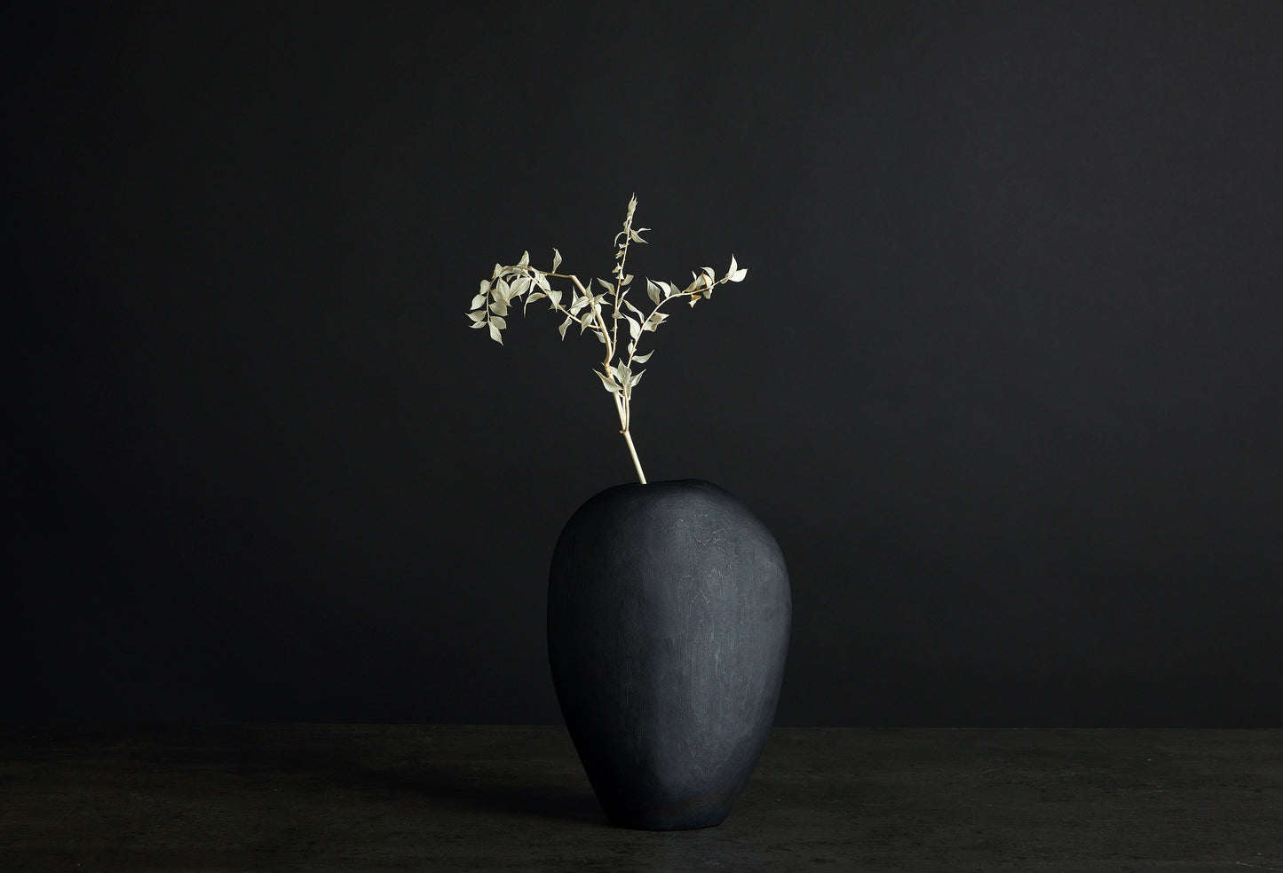 Løvfall vase brent Alm 26cm