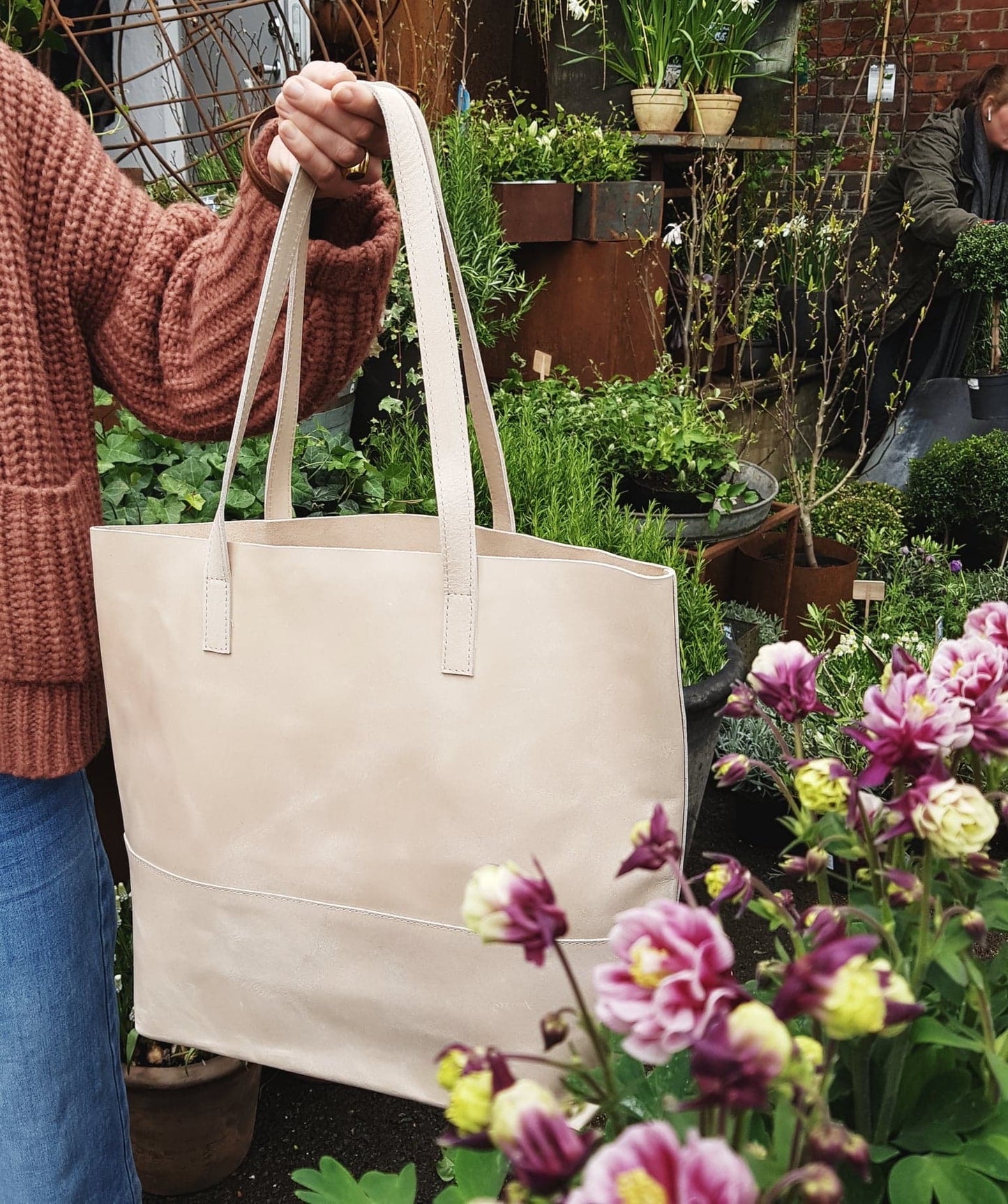 Tote bag "Mamuye" Bone