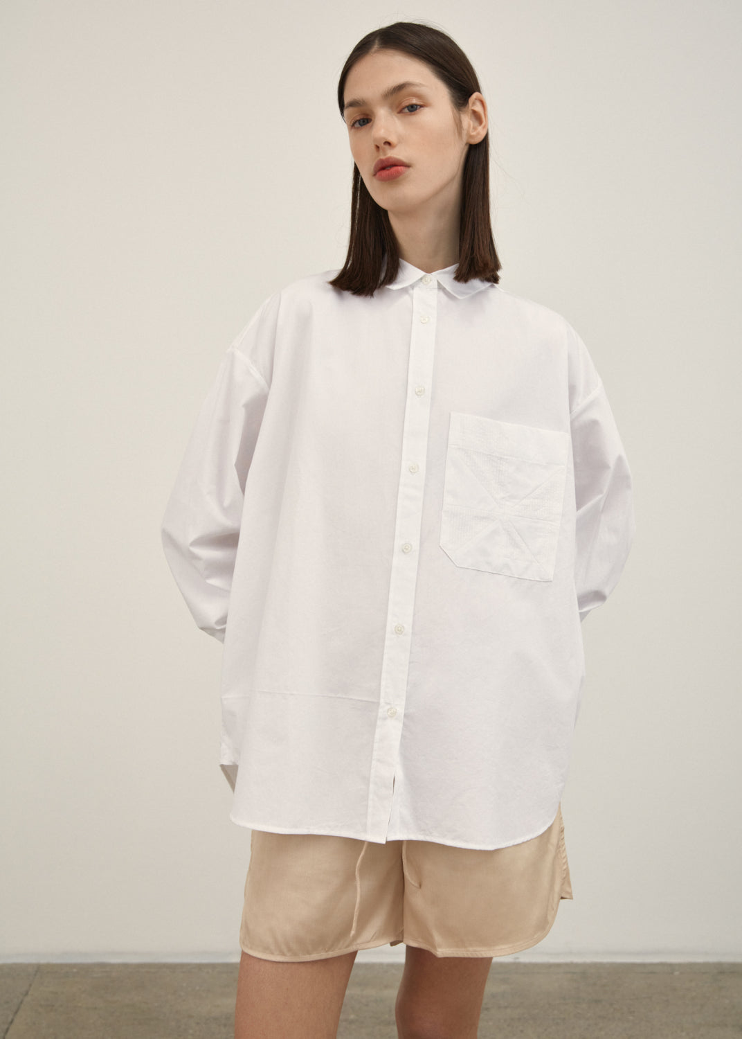 Aiayu "Shirt Quilt" White