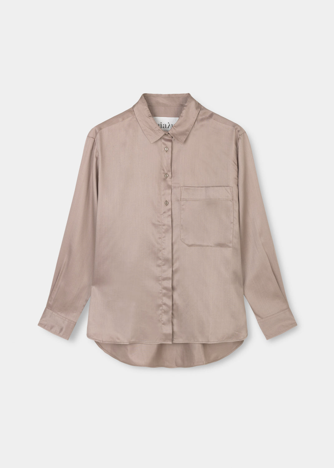 Aiayu "Silk Lynette Shirt" Cocoa