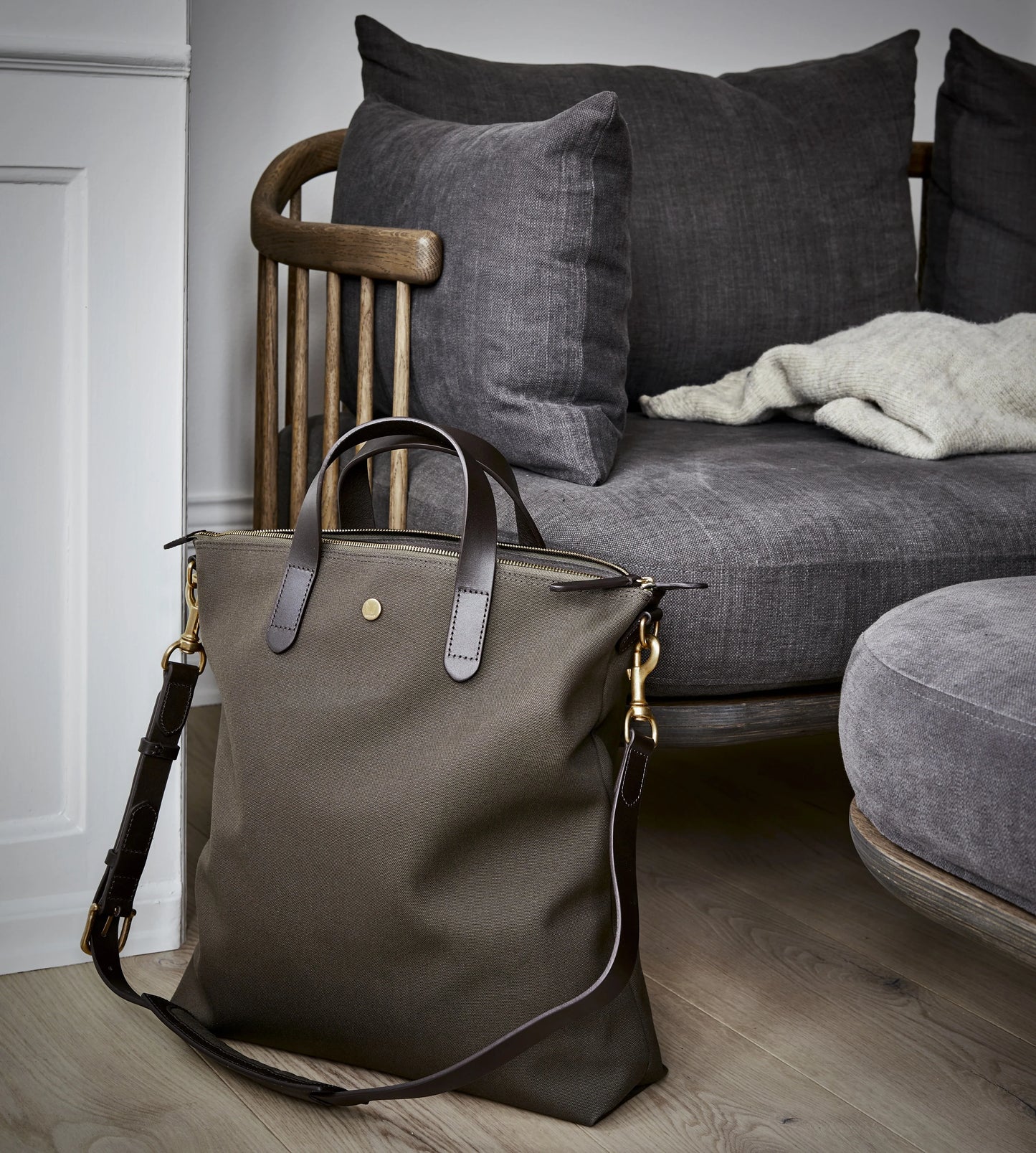 M/S Shopper, Army/Dark Brown