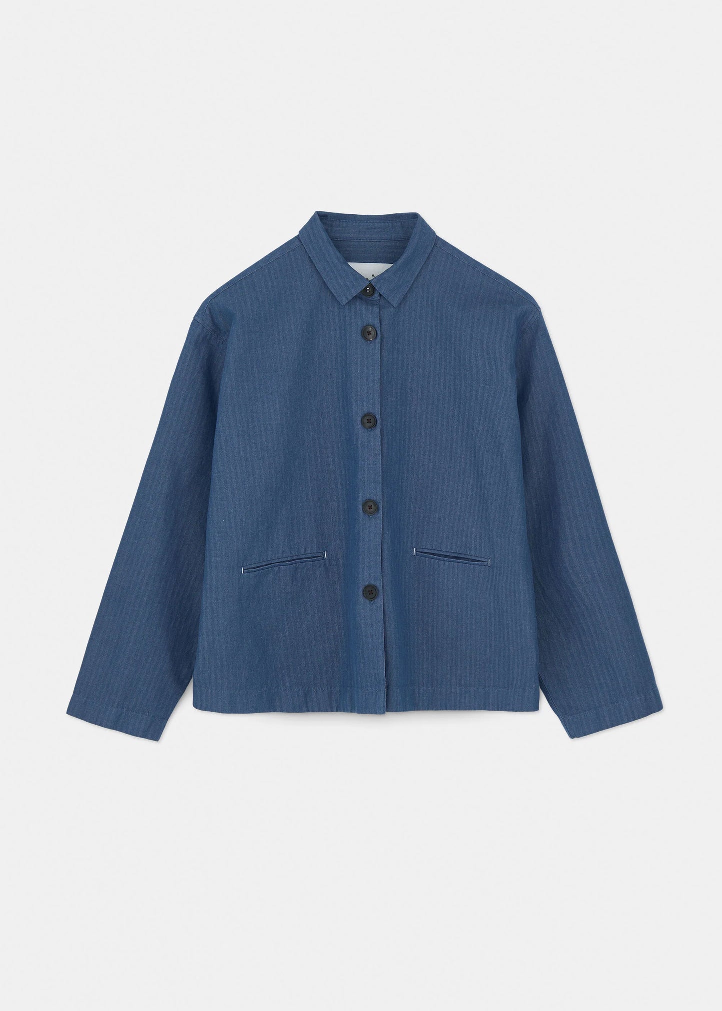 Aiayu "Atla Shirt Herringbone" Blue Jeans