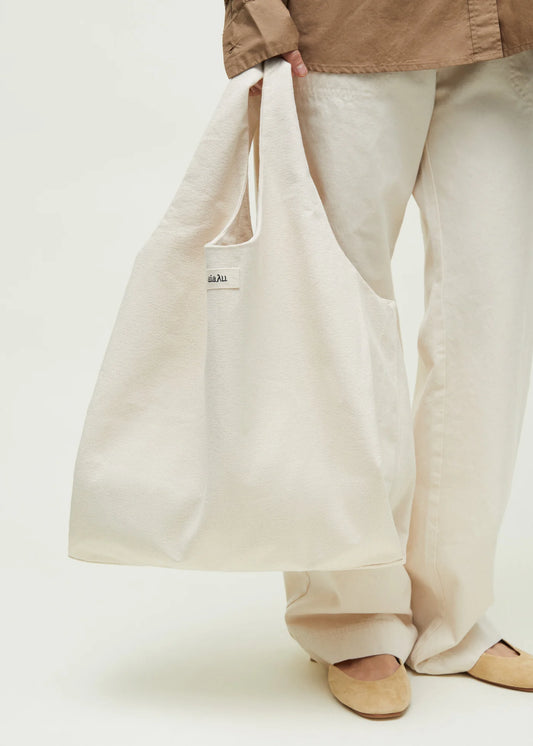 Aiayu "Bag canvas medium" Pure Ecru