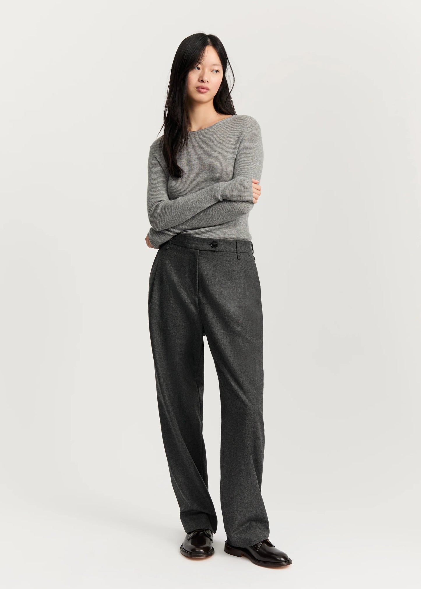 Aiayu "Balder Pant Fine Wool" Dark Grey