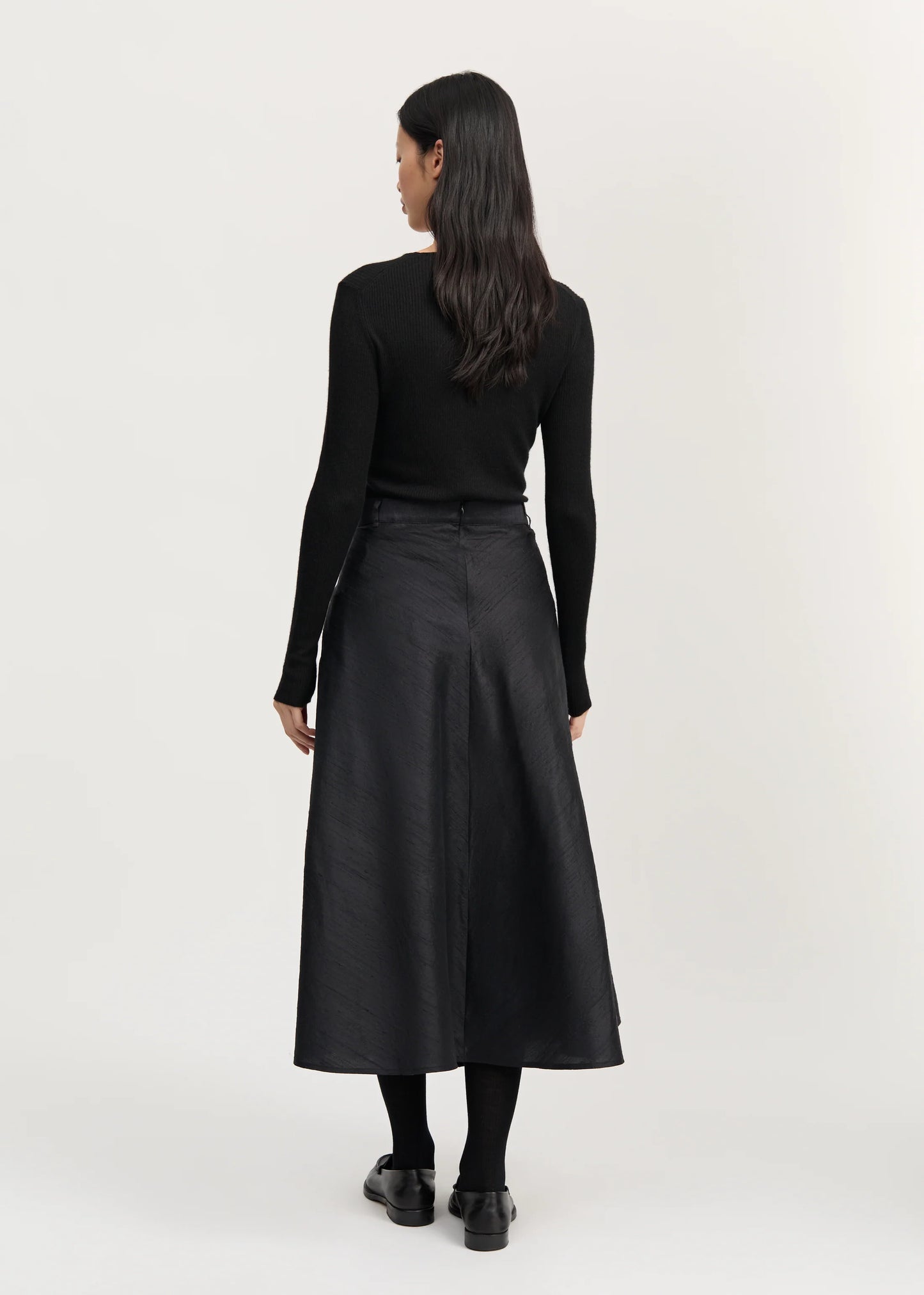 Aiayu "Bea skirt silk"  Black navy