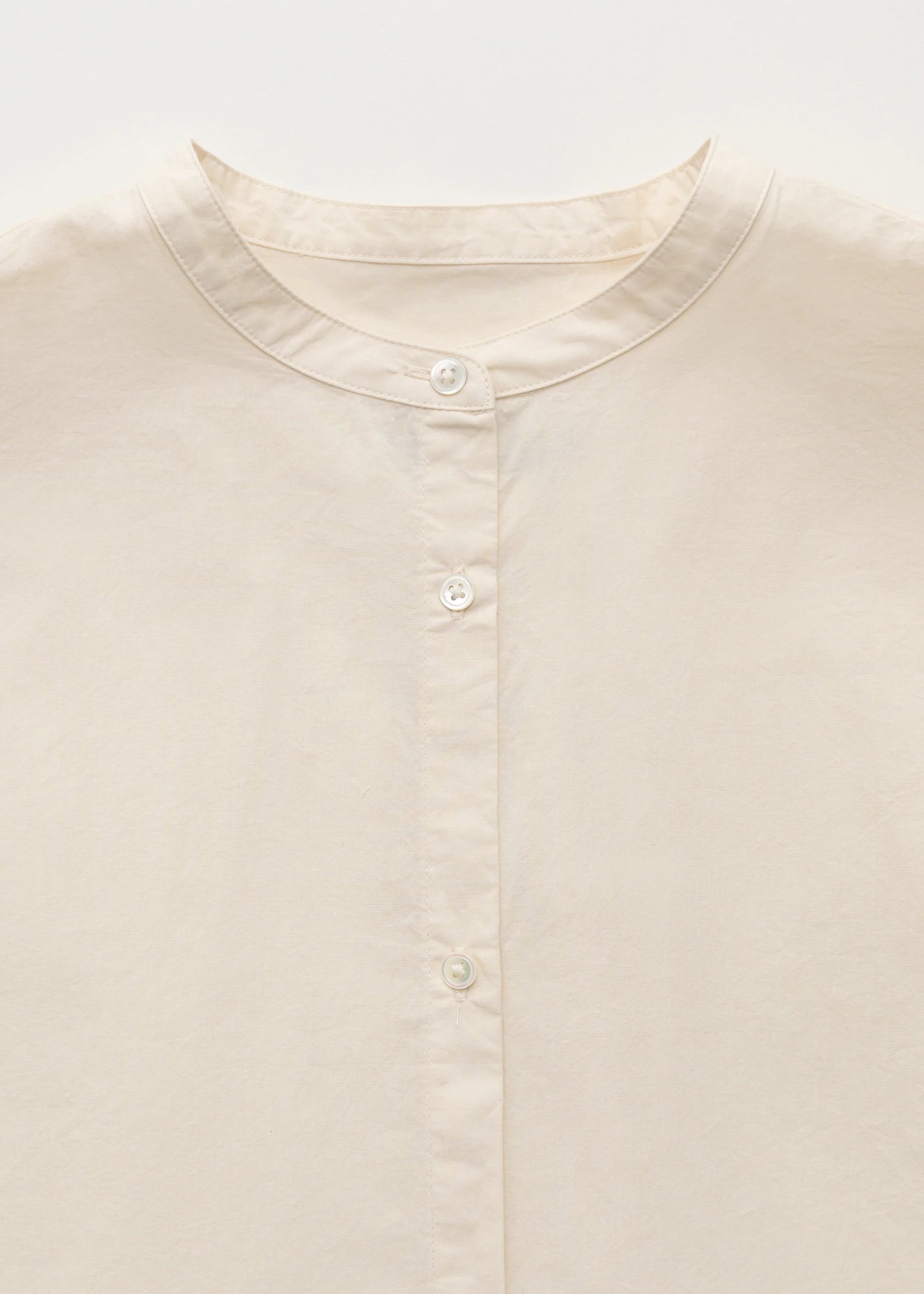 Aiayu "Bibs shirt cotton" Pure Ecru