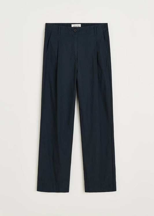 Aiayu "Billy pant zip poplin" Black Navy