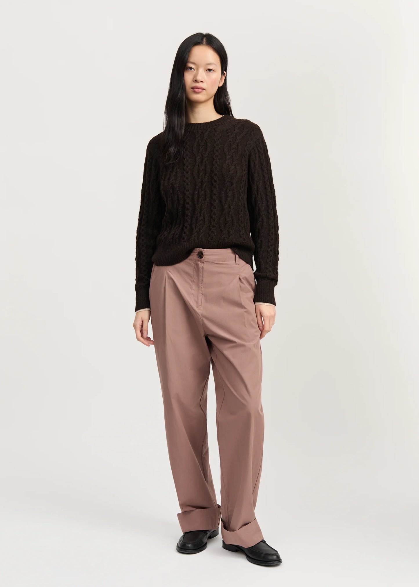 Aiayu "Billy pant zip poplin" Desert Blush