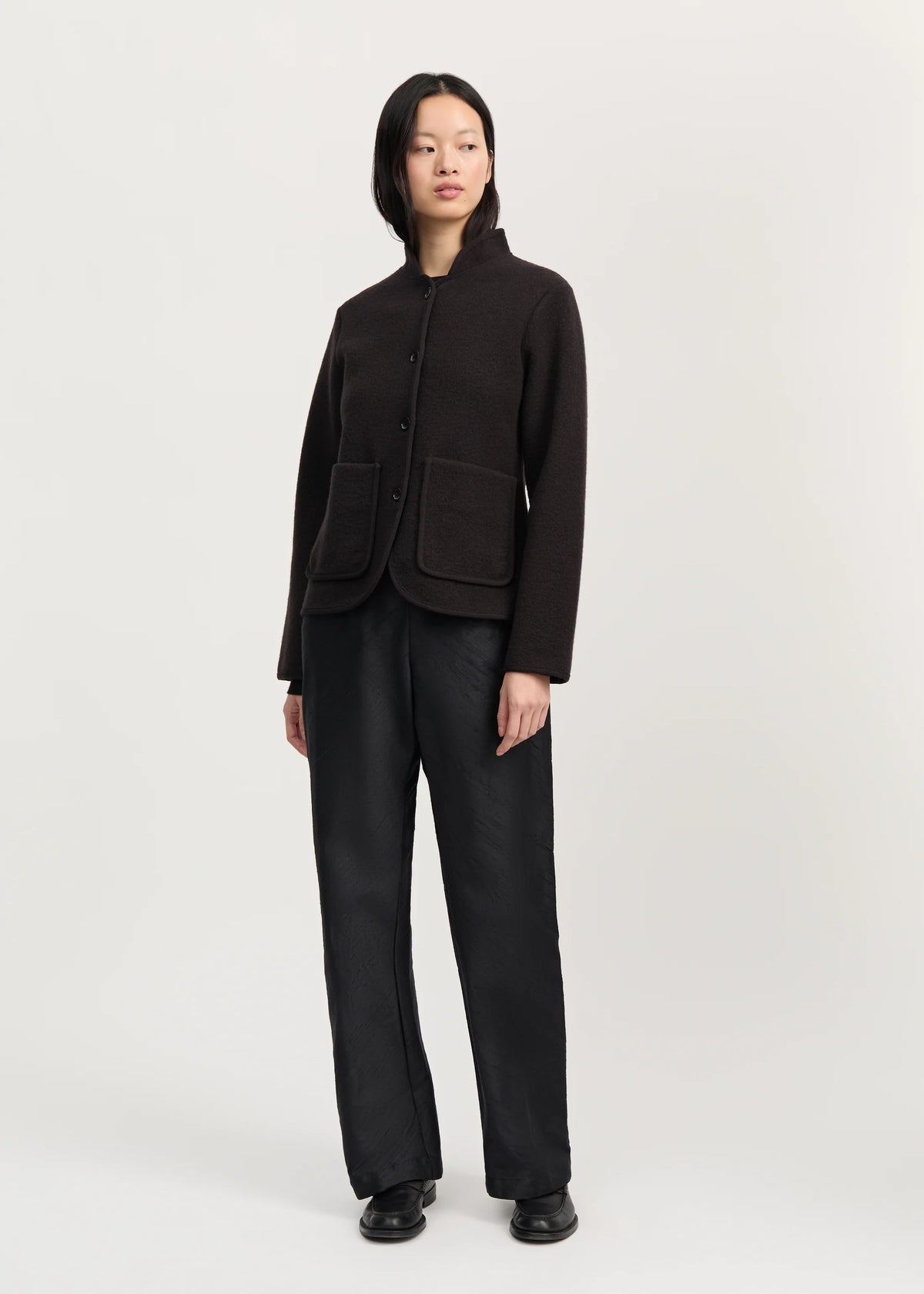 Aiayu "Cara jacket – merino wool" Dark brown