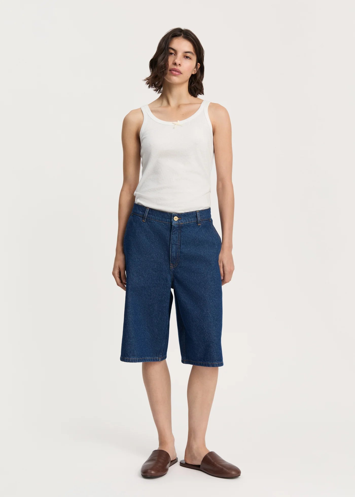 Aiayu "Carlo denim shorts" Mid Blue