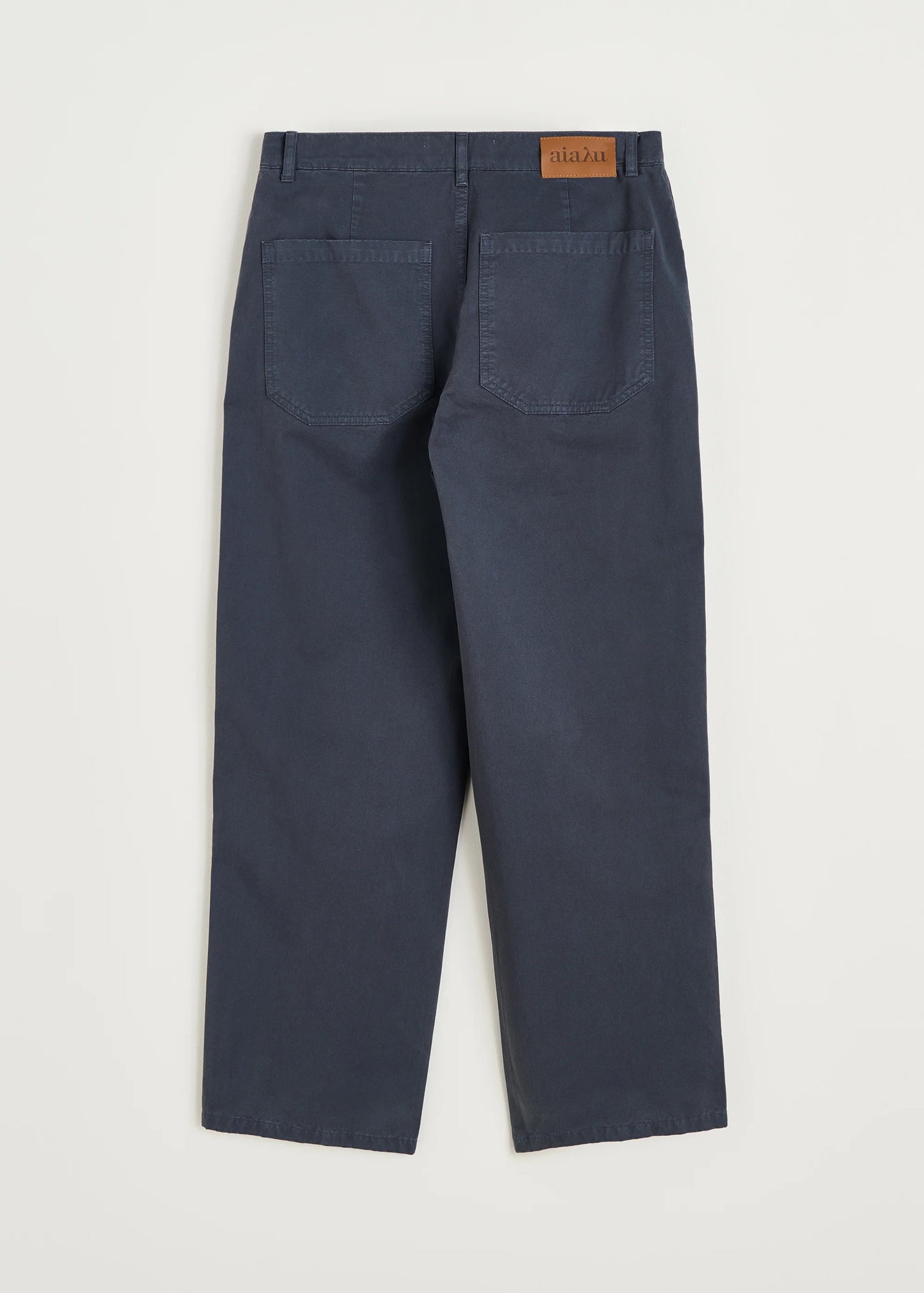 Aiayu "Carlo midwaist wide cotton" Washed Slate