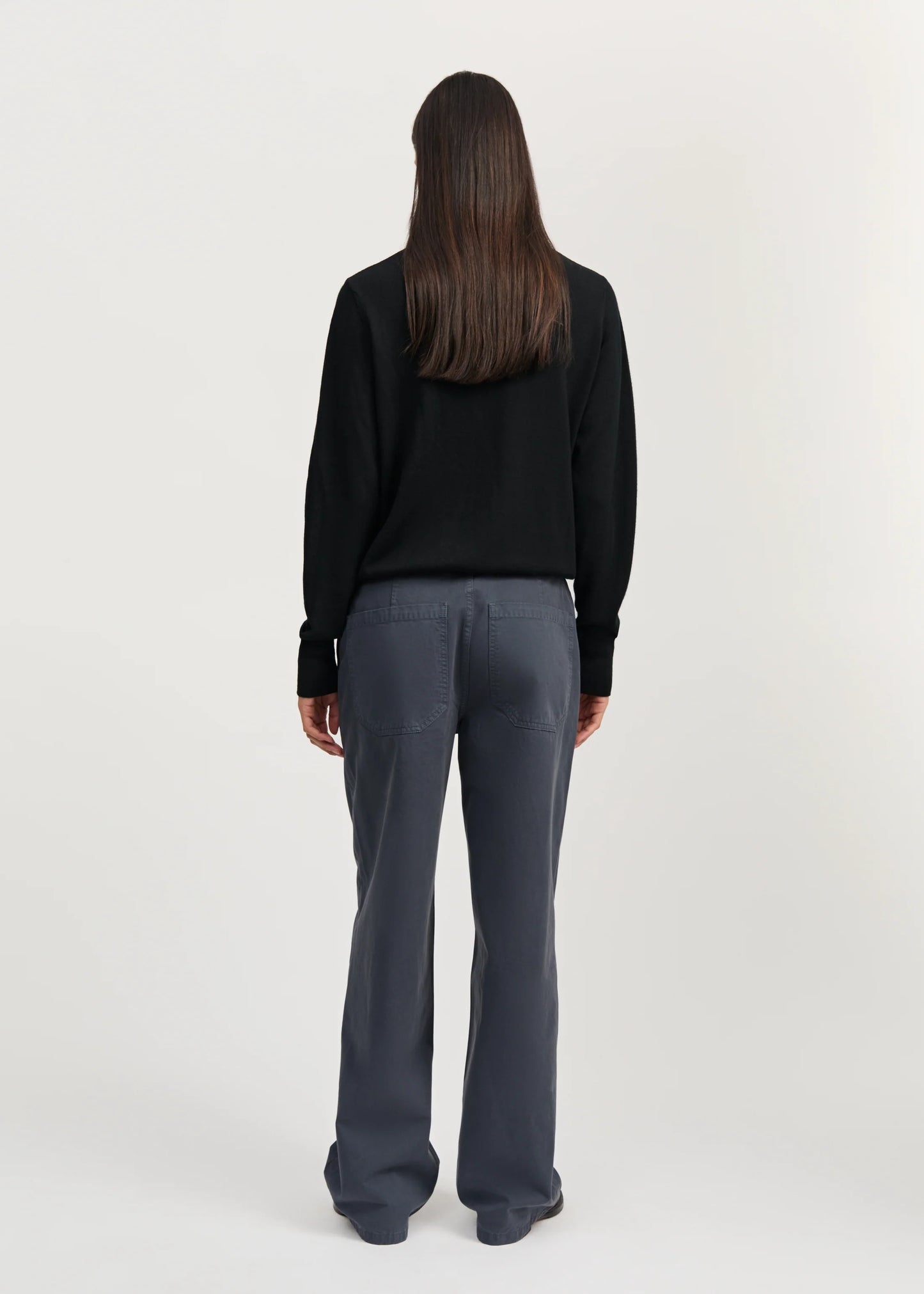 Aiayu "Carlo midwaist wide cotton" Washed Slate