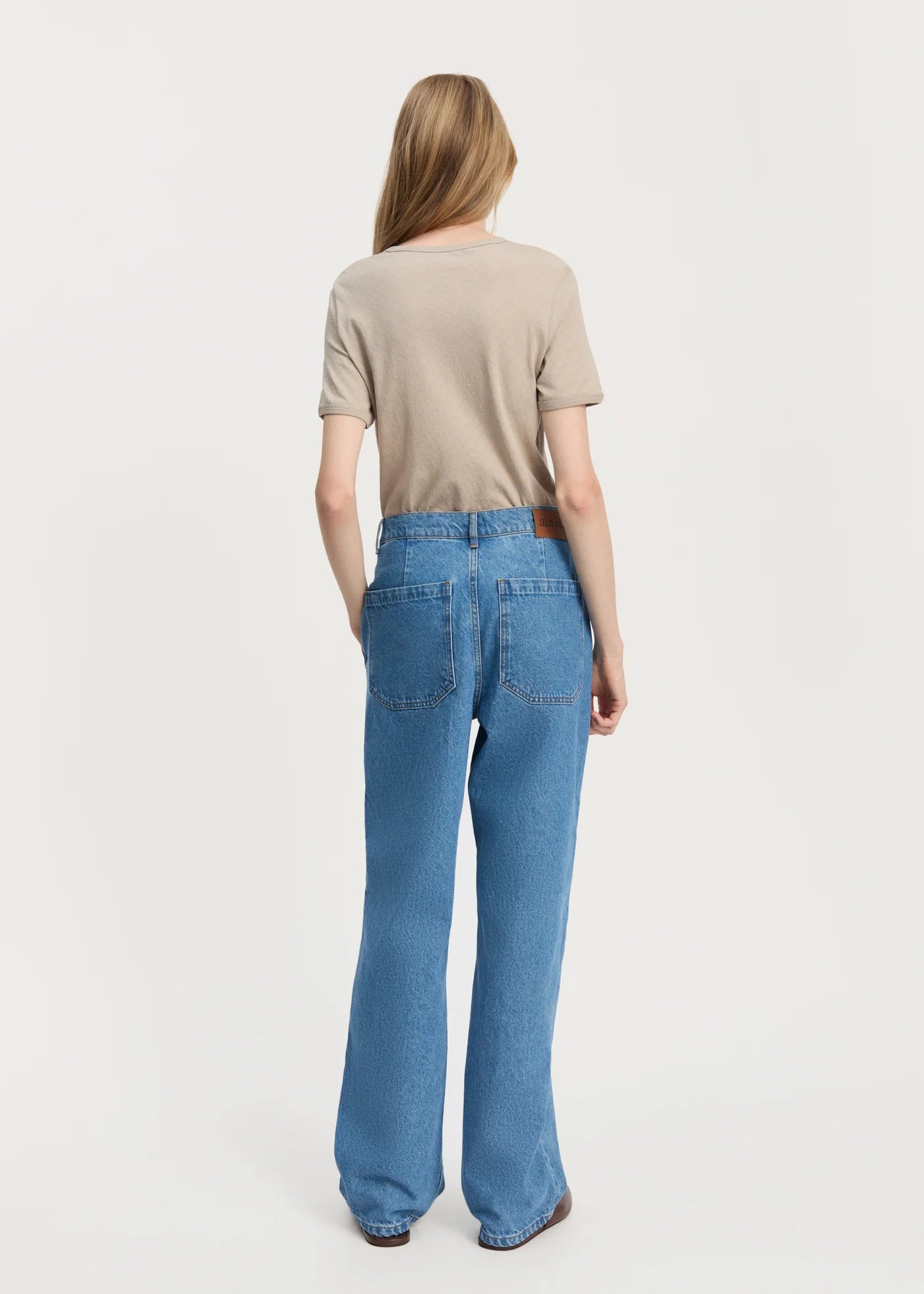 Aiayu "Carlo Midwaist Wide Jeans" Clear Blue