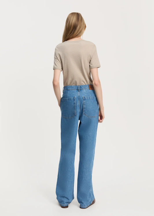 Aiayu "Carlo Midwaist Wide Jeans" Clear Blue