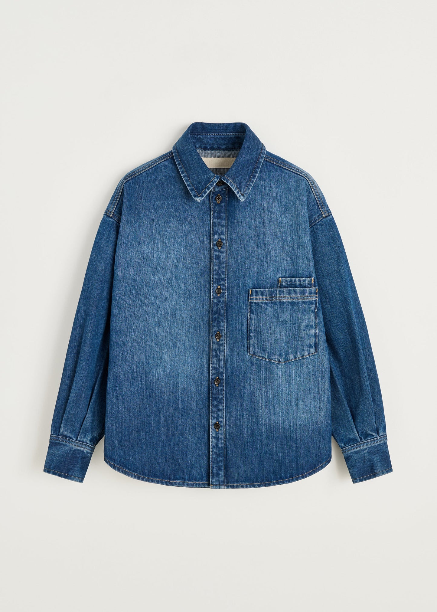 Aiayu "Casy shirt denim" Worn Blue
