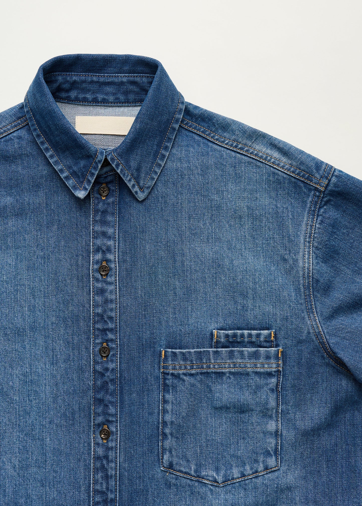 Aiayu "Casy shirt denim" Worn Blue