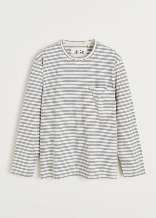 Aiayu "Circular long sleeve melange" Mix Grey Melange