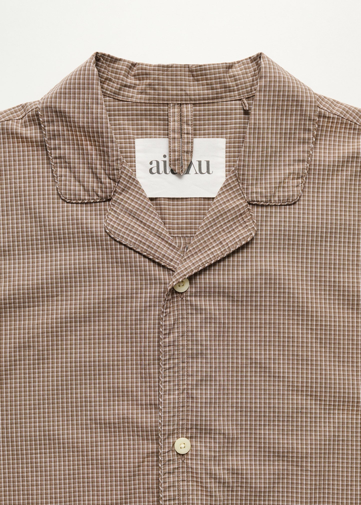 Aiayu "Classic Pyjamas Check" Mix Fossil