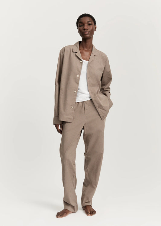 Aiayu "Classic Pyjamas Check" Mix Fossil