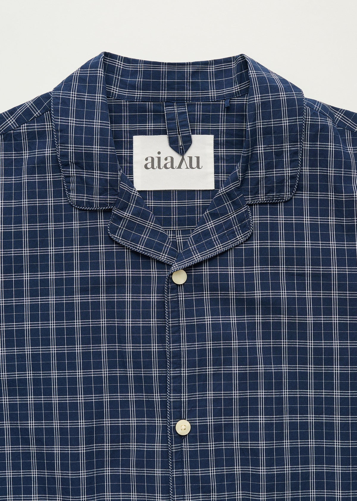 Aiayu "Classic pyjamas check" Mix Navy