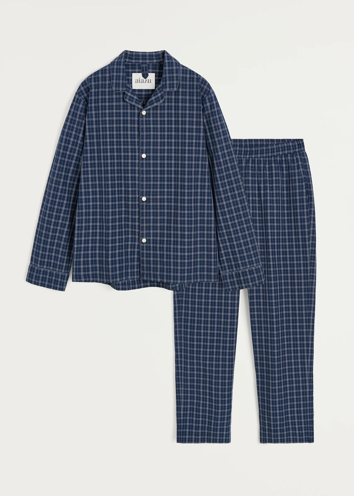 Aiayu "Classic pyjamas check" Mix Navy