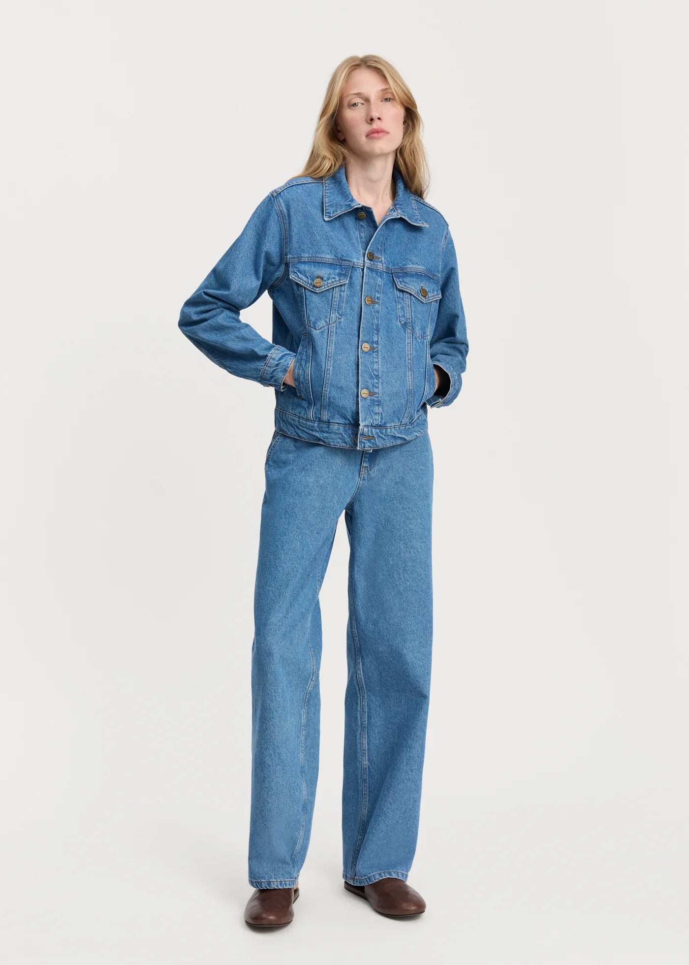 Aiayu "Cleo denim jacket" Clear Blue