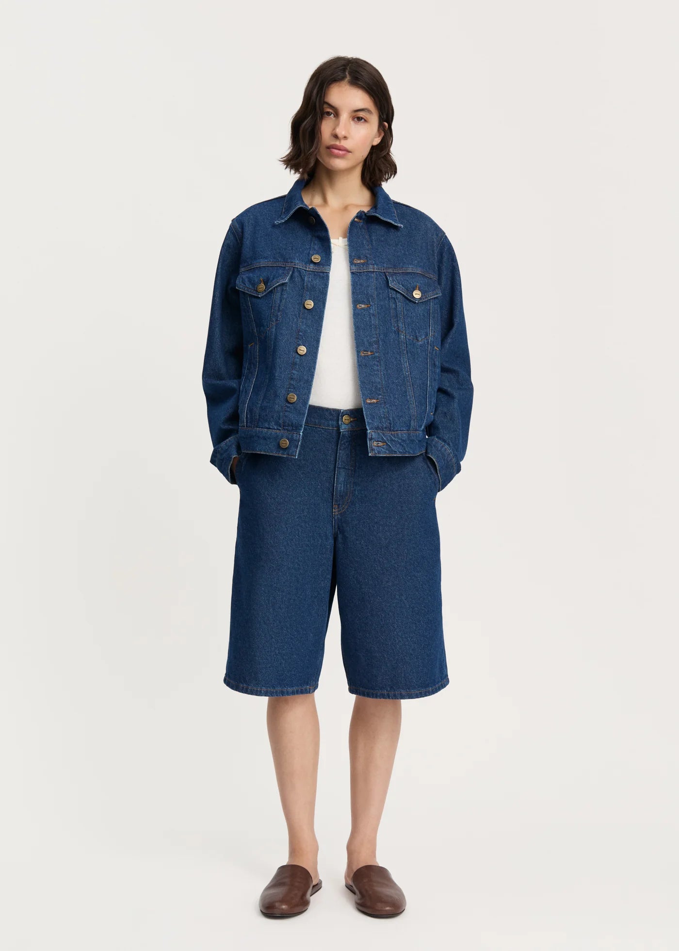 Aiayu "Cleo denim jacket" Mid Blue