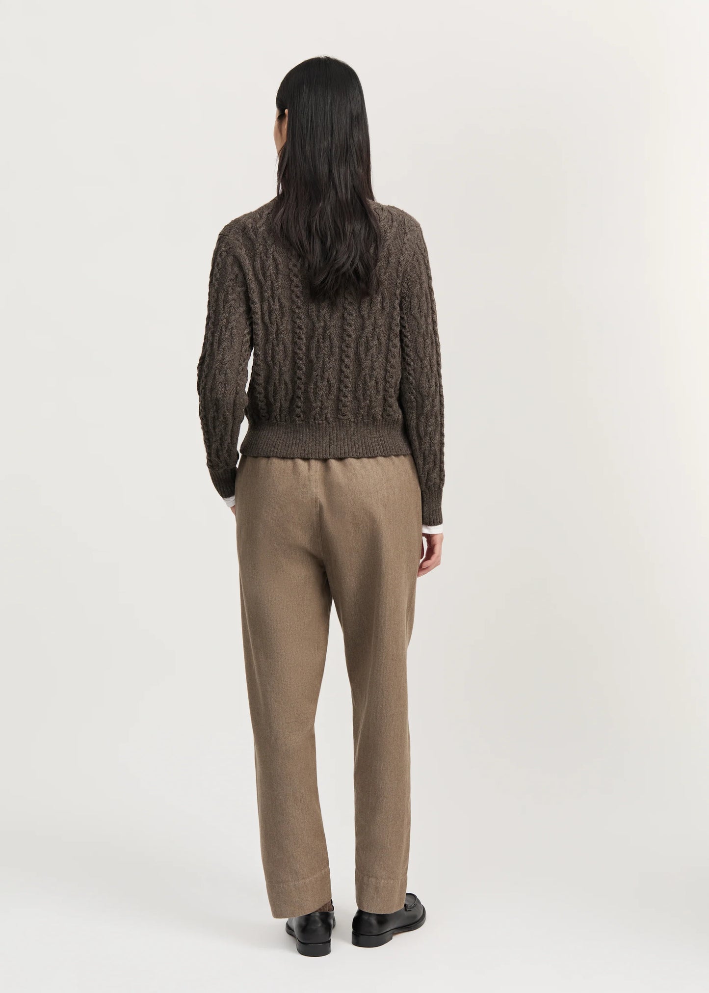 Aiayu "Coco Pant Twill" Smokey Brown Melange