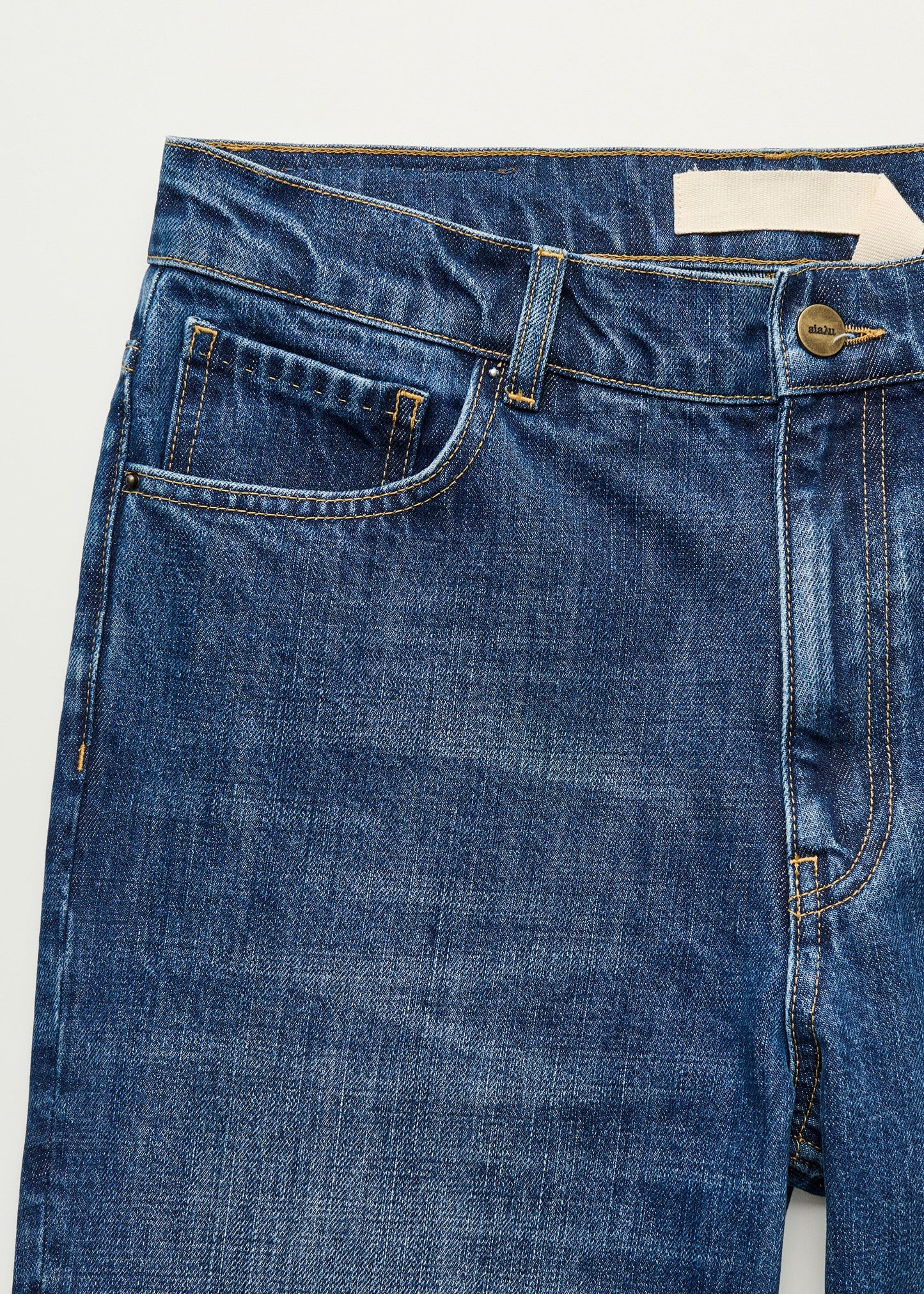 Aiayu "Cooper highwaist straight jeans" Worn Blue