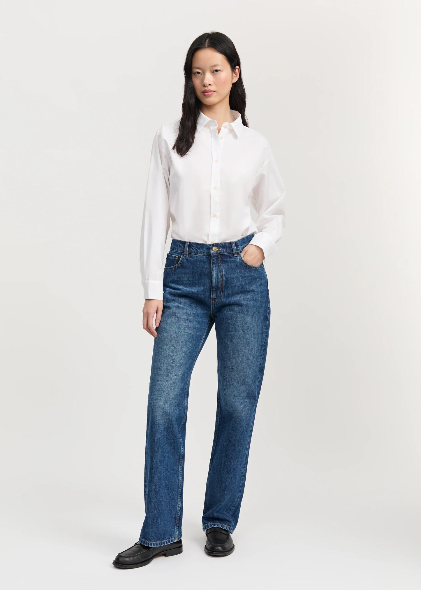 Aiayu "Cooper highwaist straight jeans" Worn Blue