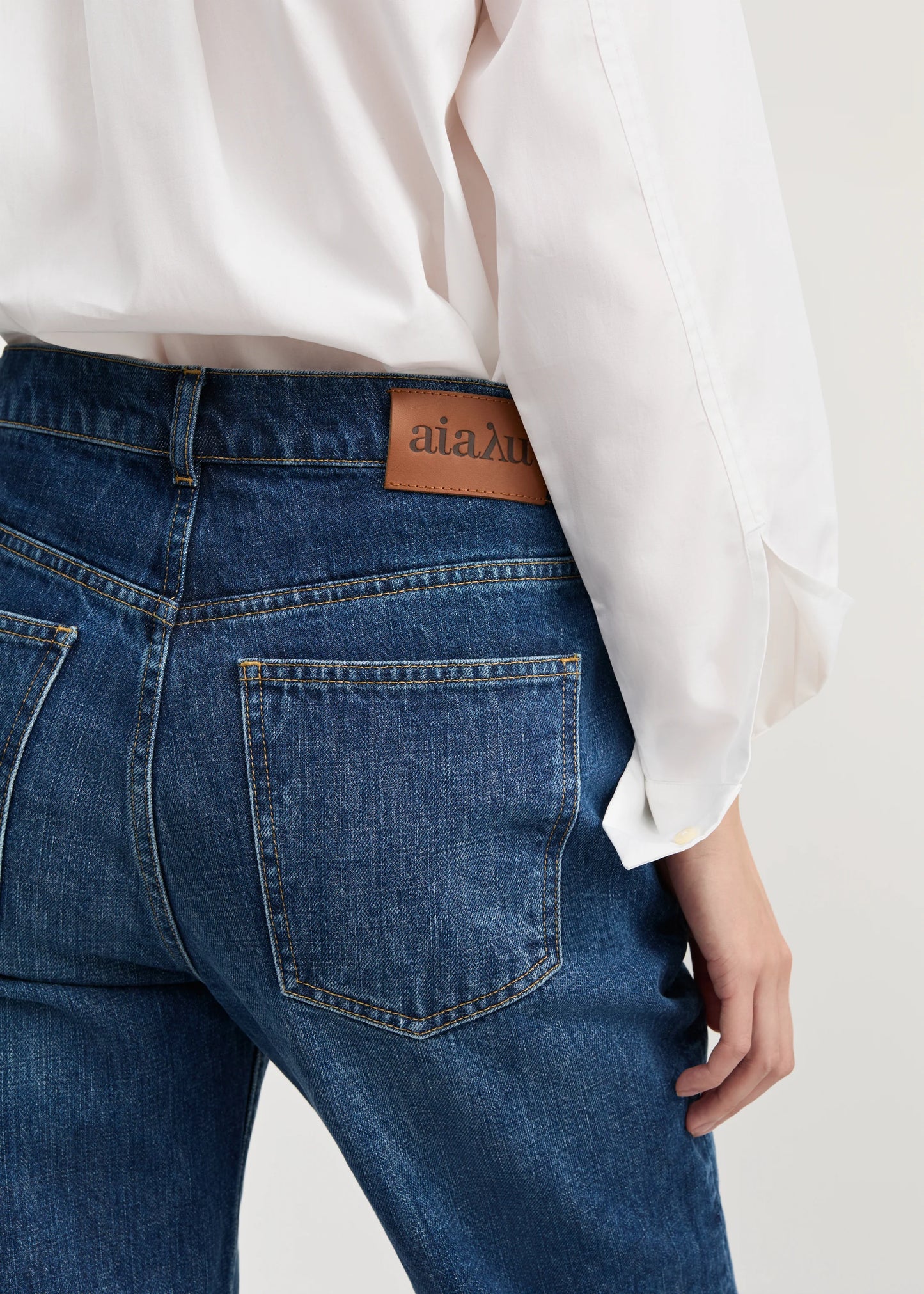 Aiayu "Cooper highwaist straight jeans" Worn Blue