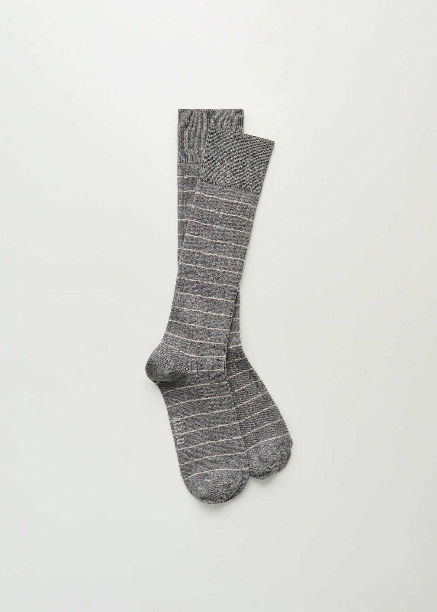 Aiayu "Cotton long socks" Mix Grey Melange