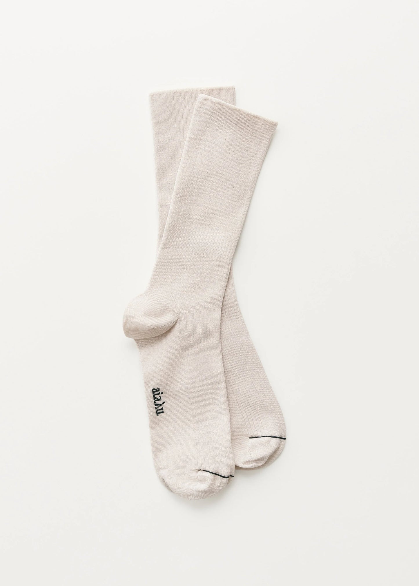 Aiayu "Cotton Rib Socks" Milk