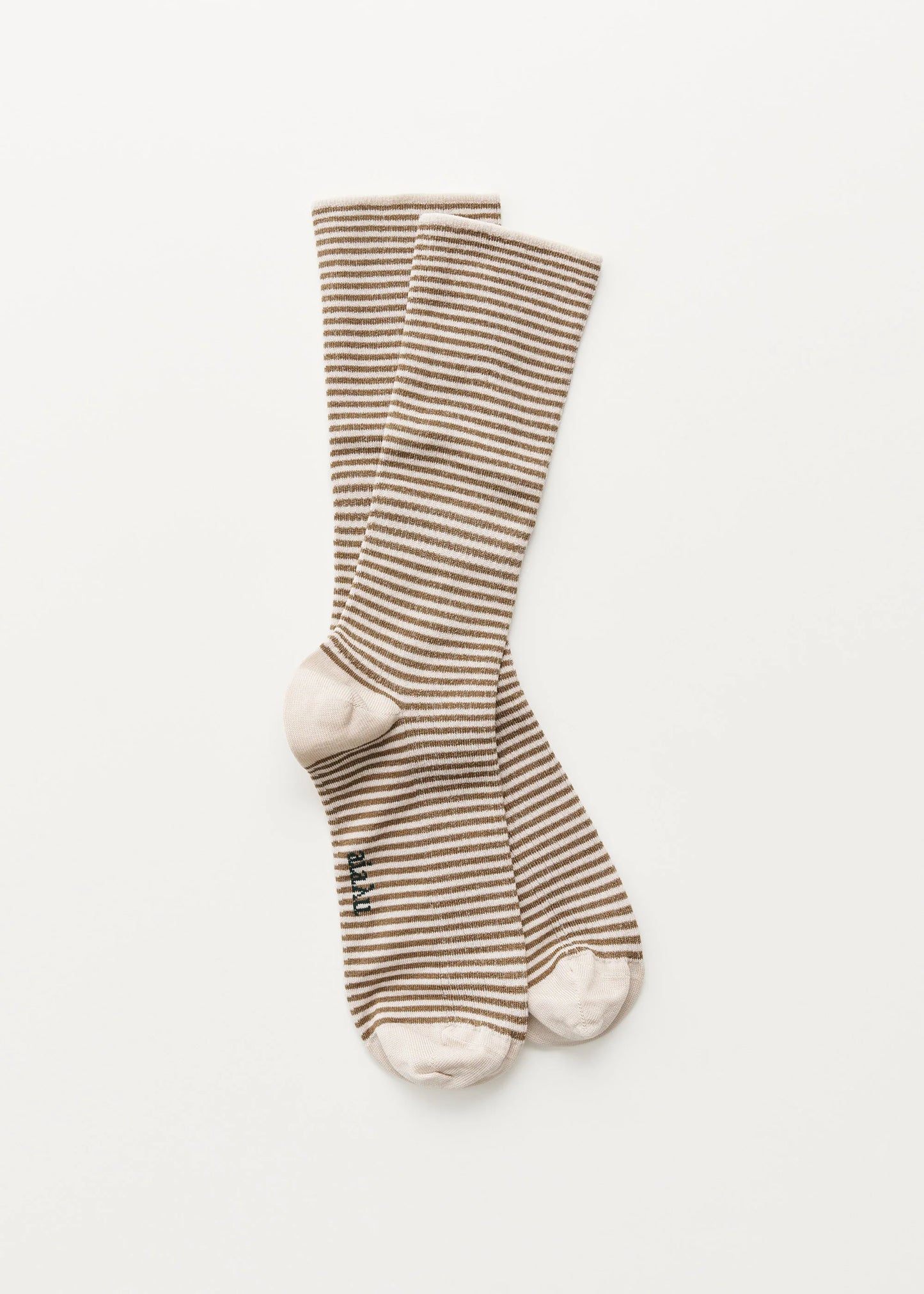 Aiayu "Cotton stripe socks" Mix Chestnut