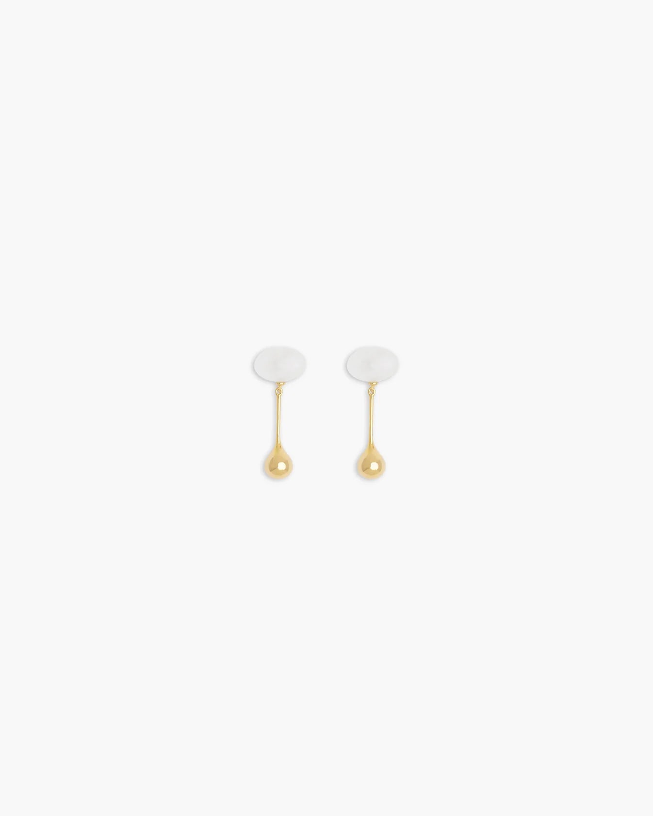 Ragbag, Datura Drop Earrings, gold plating