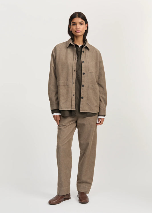 Aiayu "Dusty shirt" Smokey Brown Melange