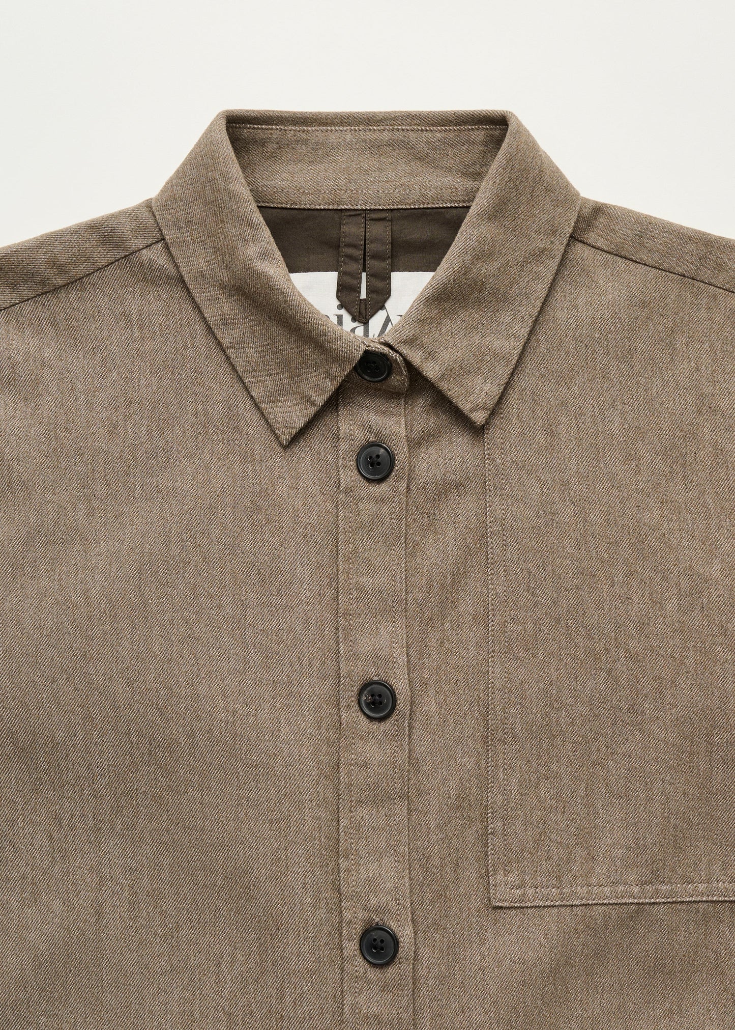 Aiayu "Dusty shirt" Smokey Brown Melange