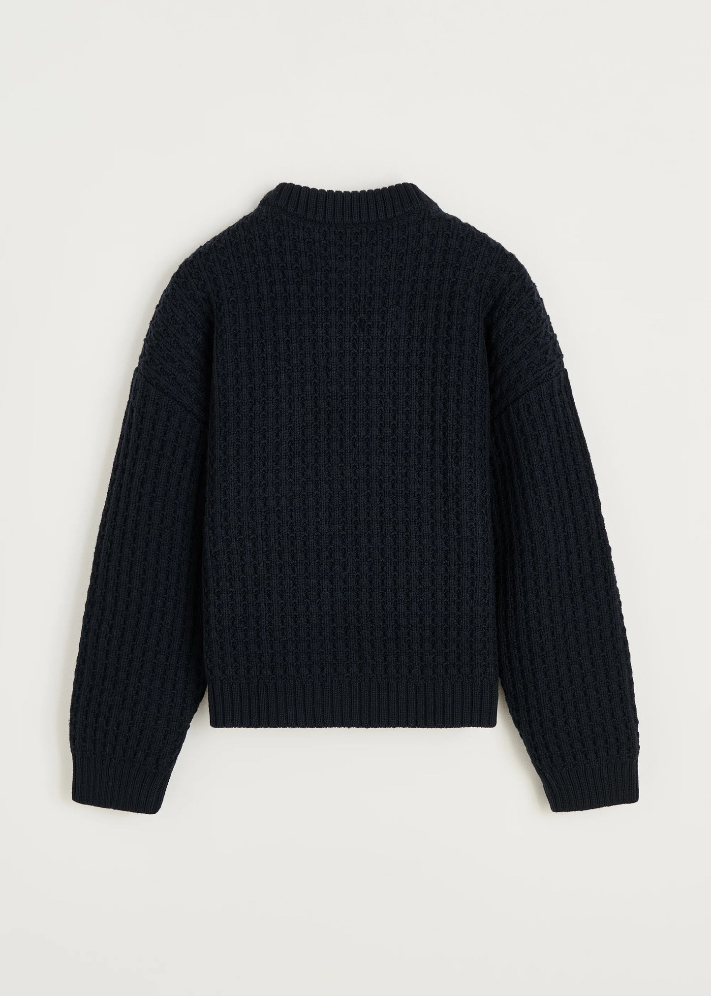 Aiayu "Eamon sweater – highland wool" Black Navy