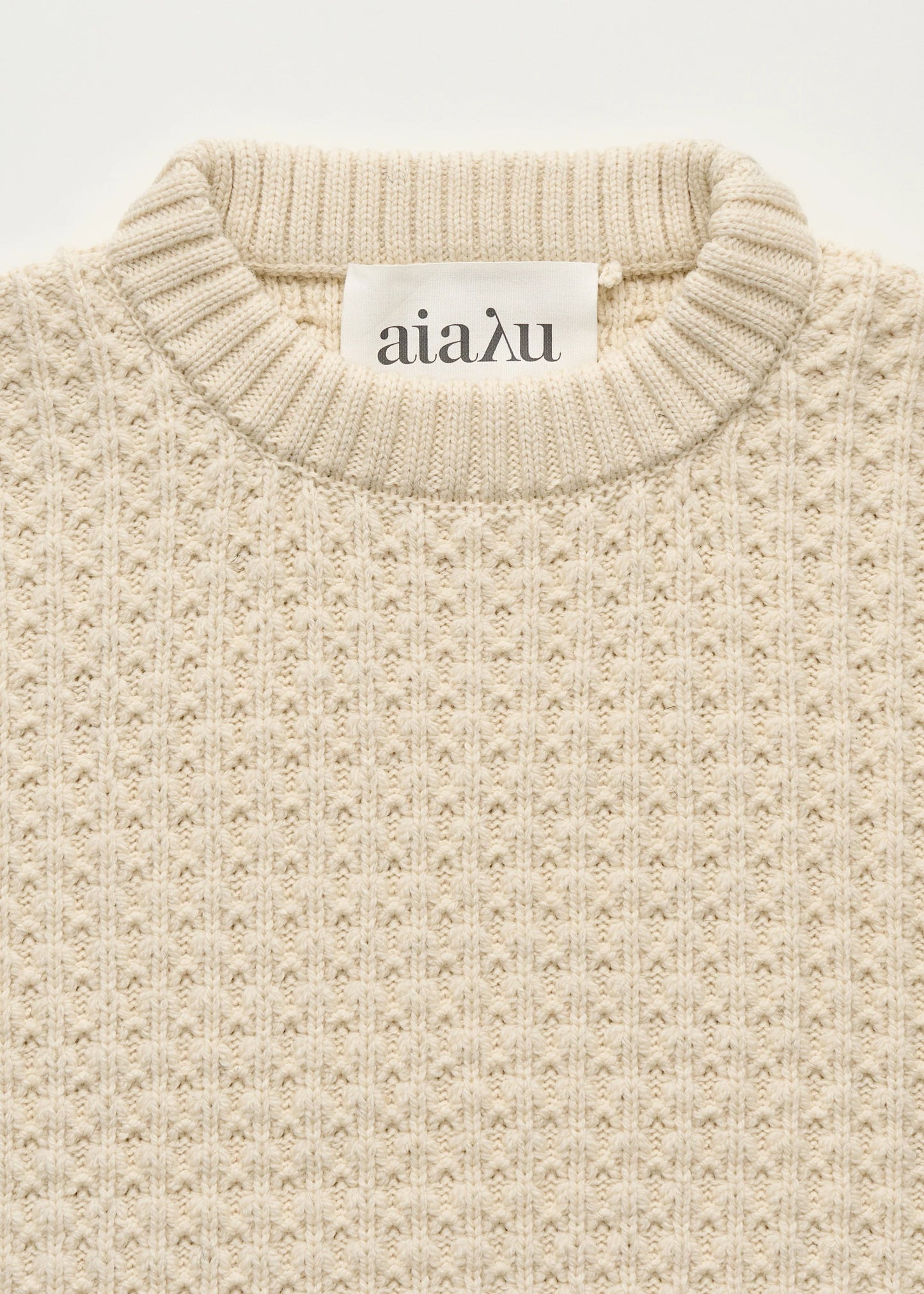 Aiayu "Eamon sweater – highland wool" Pure ecru
