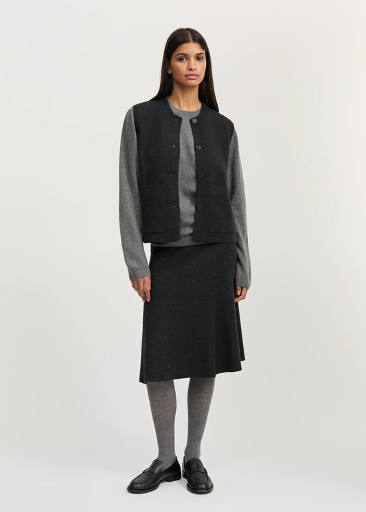 Aiayu "Elva vest – merino wool" Antracite