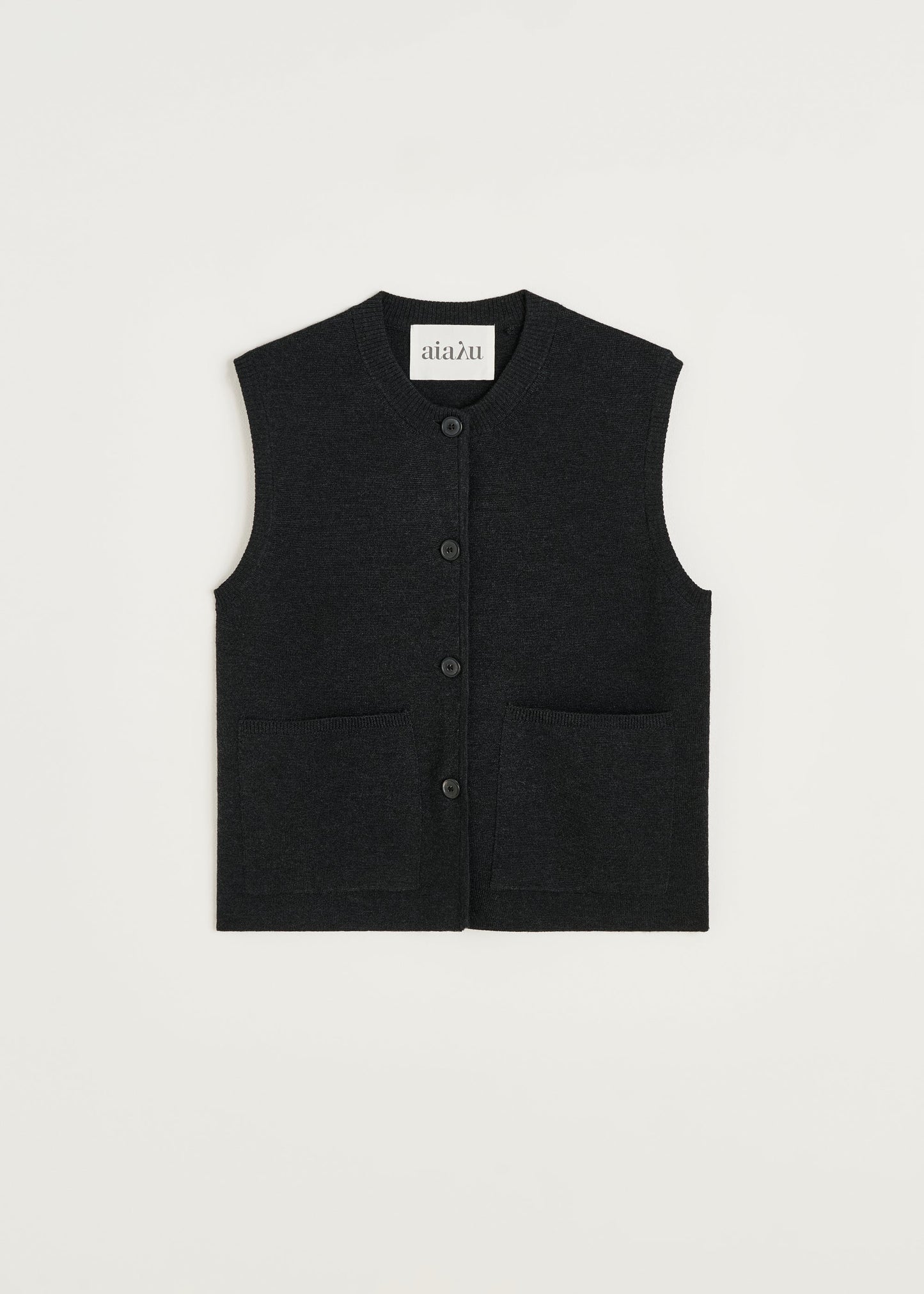 Aiayu "Elva vest – merino wool" Antracite