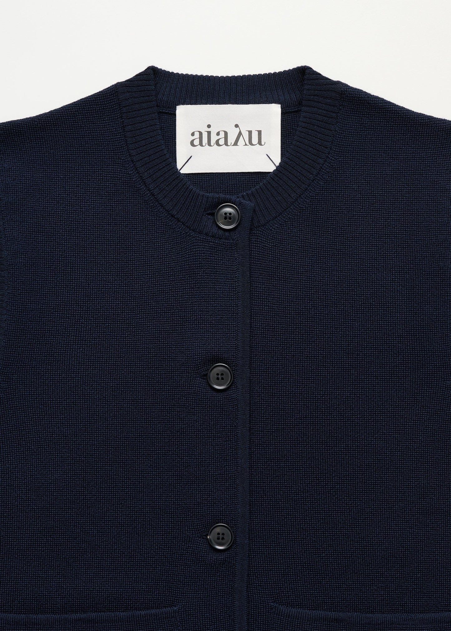 Aiayu "Elva vest – pure merino wool" Navy