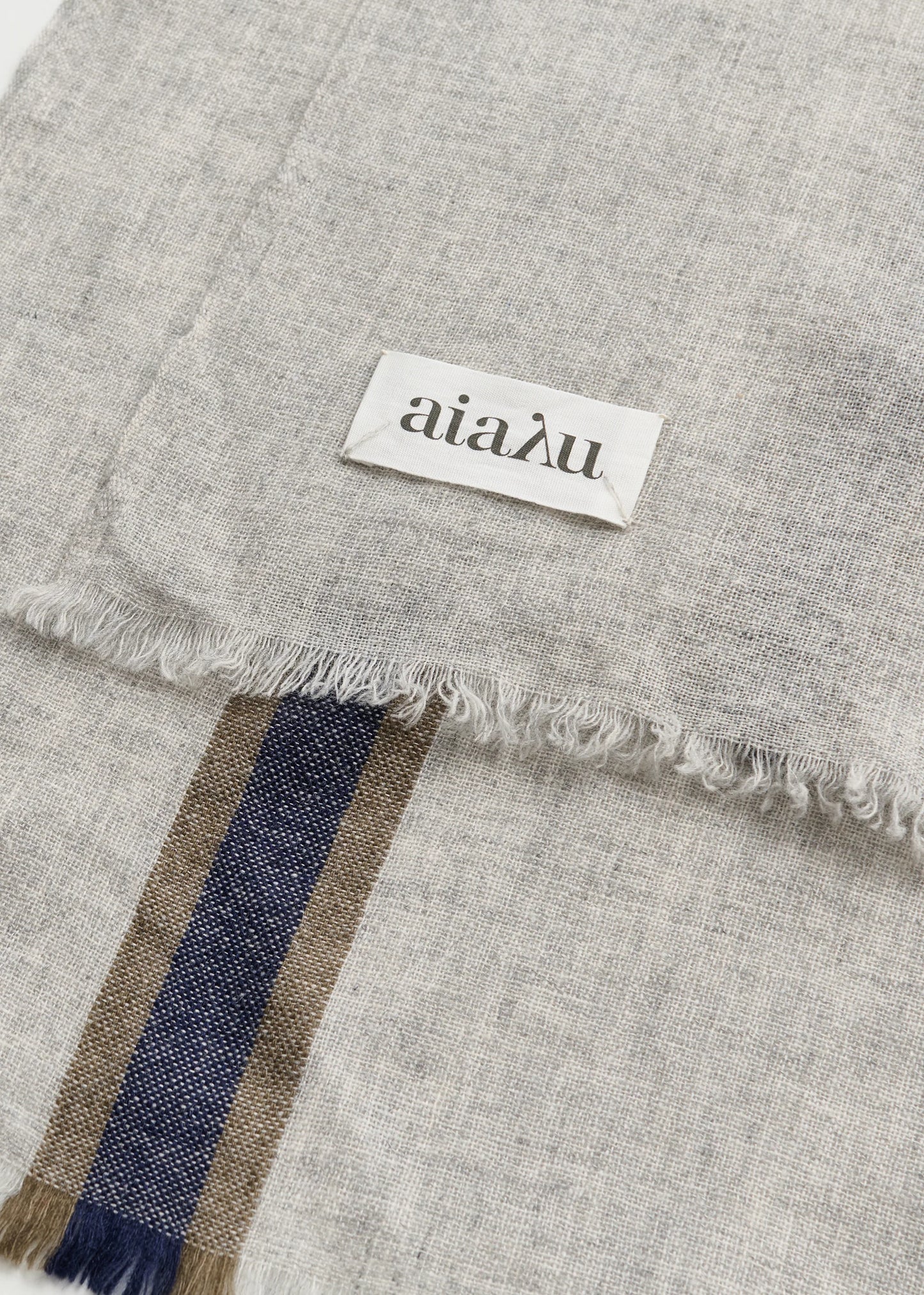 Aiayu "Ema scarf – cashmere" Light Grey Melange
