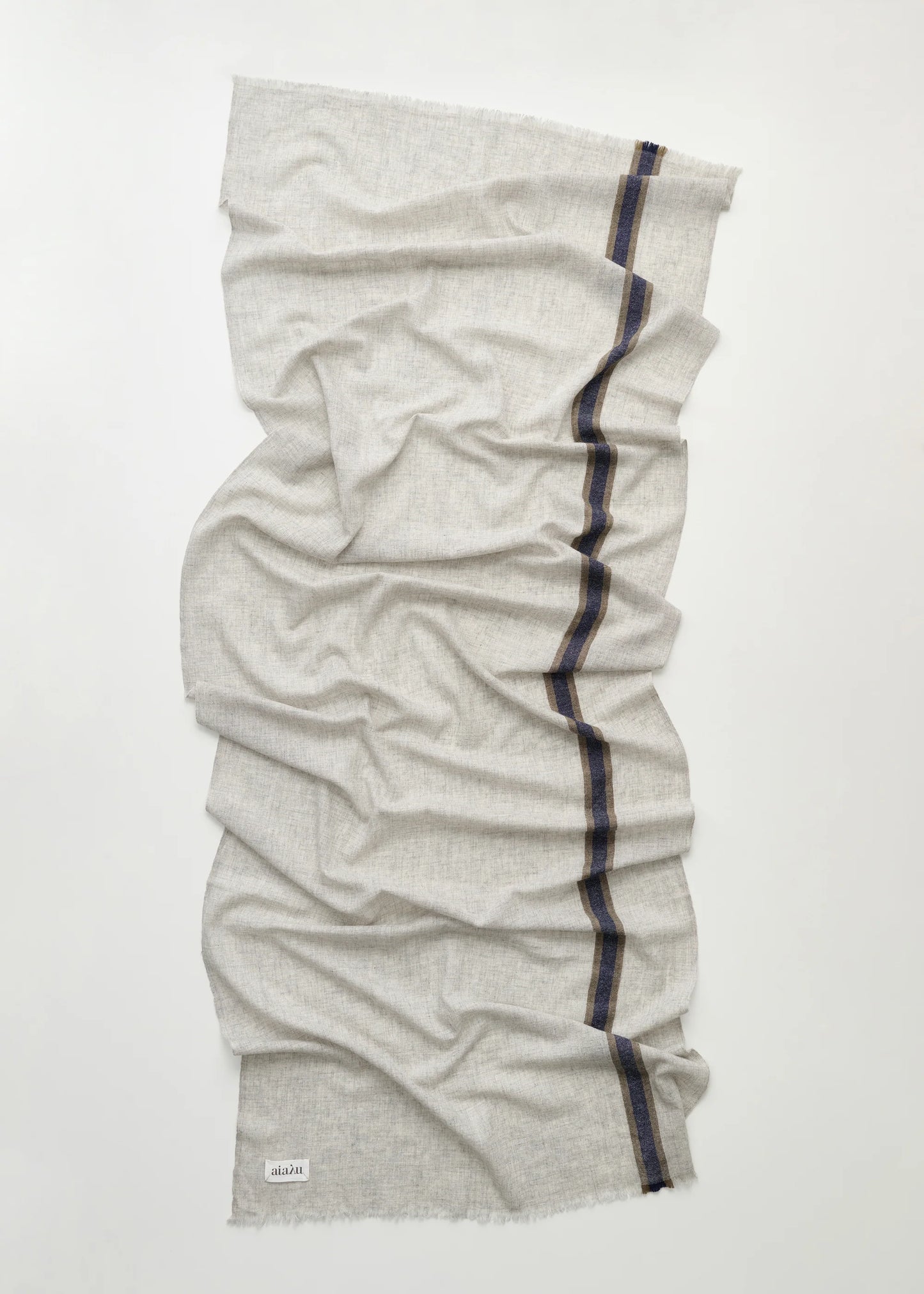 Aiayu "Ema scarf – cashmere" Light Grey Melange
