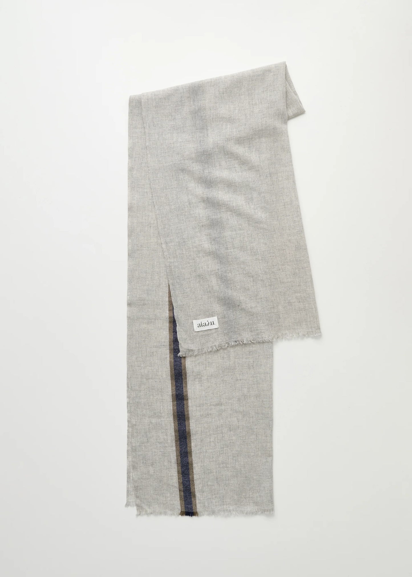 Aiayu "Ema scarf – cashmere" Light Grey Melange