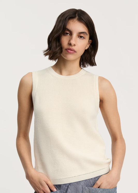 Aiayu "Esha top" Pure Ecru