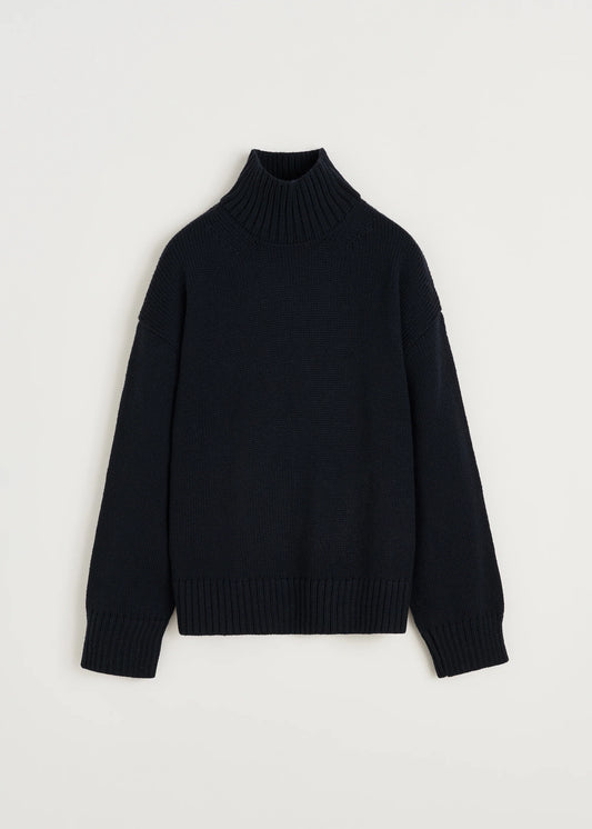 Aiayu "Farah sweater – highland wool" Black Navy