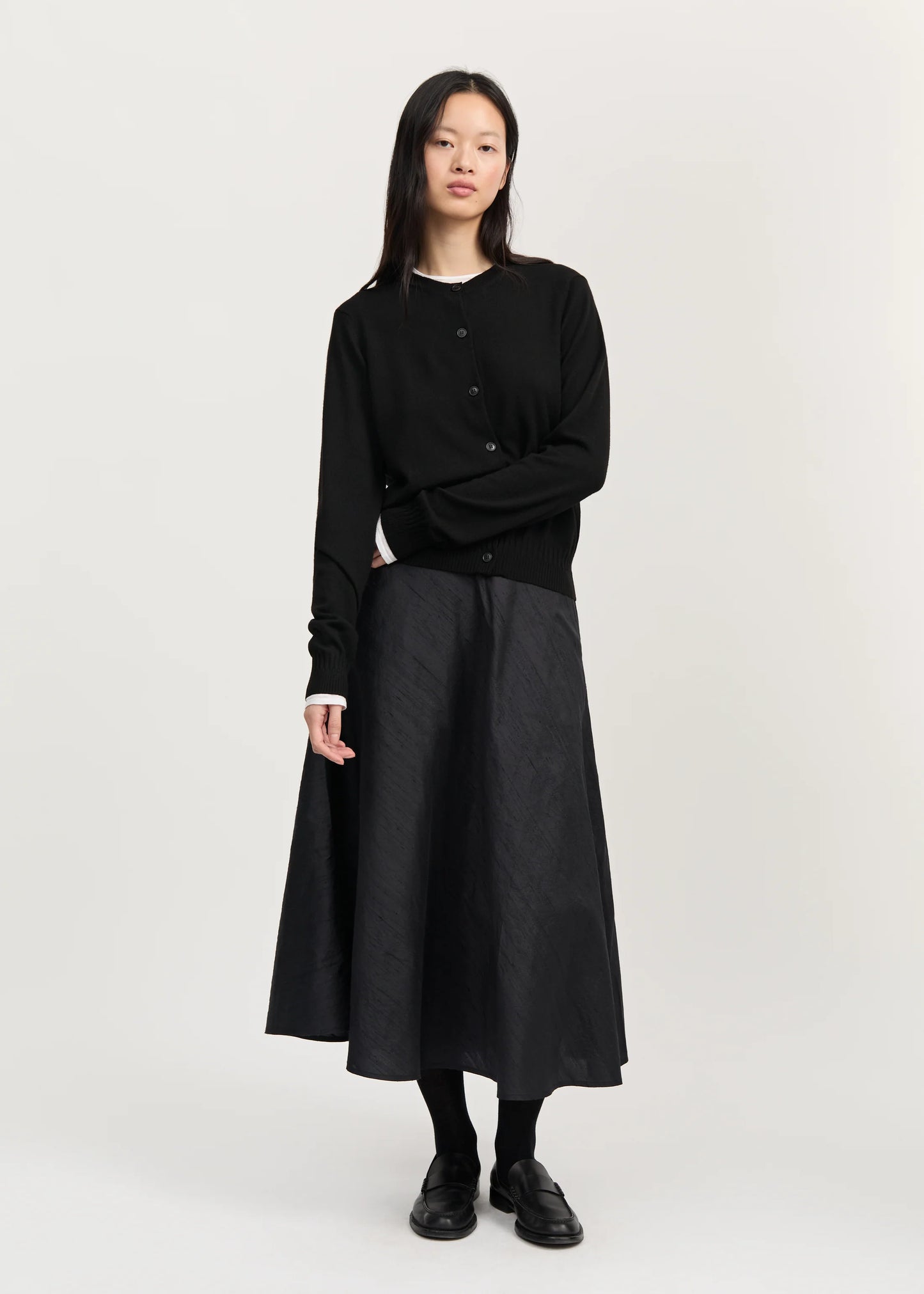 Aiayu "Hariza cardigan - pure merino wool" Navy
